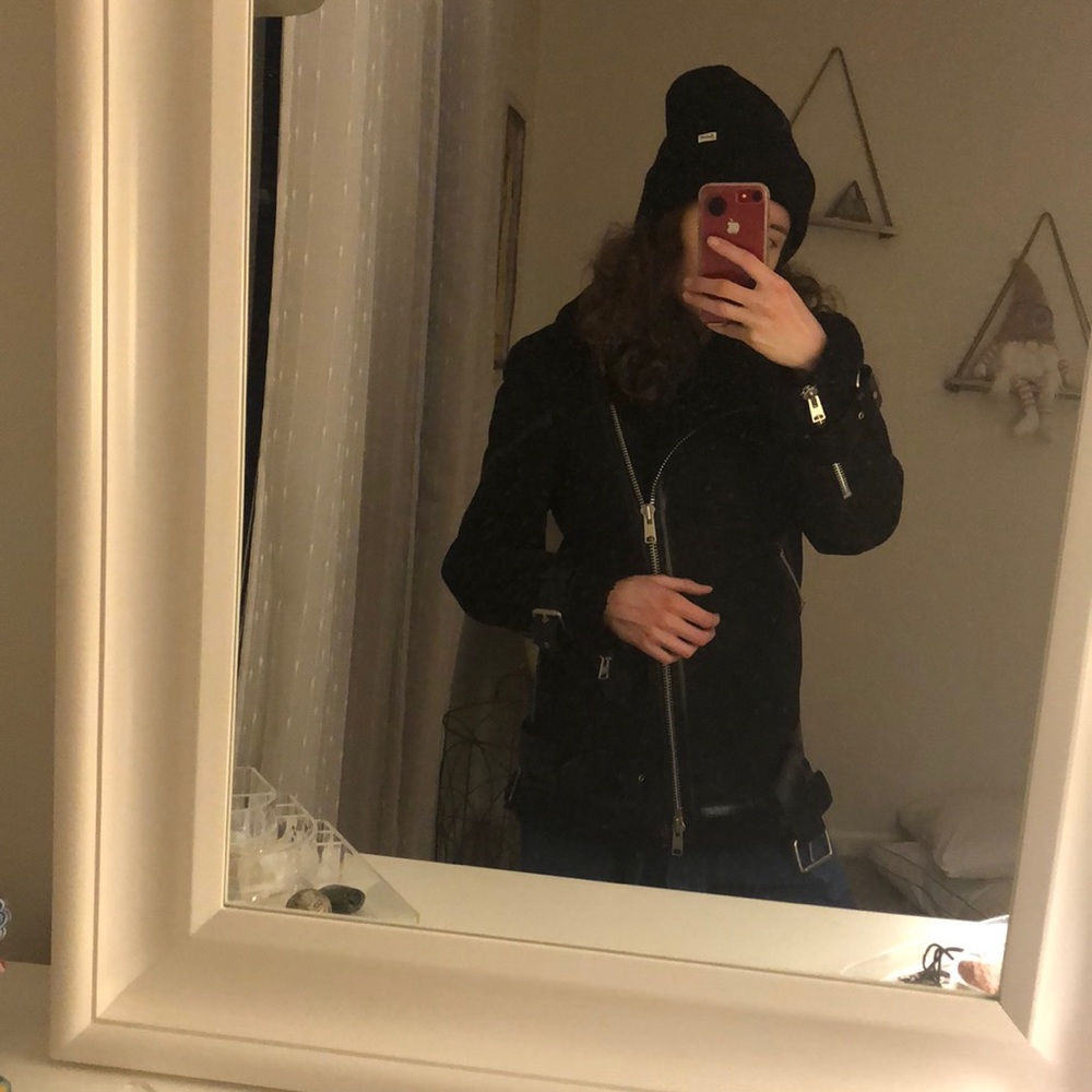 SOLD⚡️AllSaints Hawley Shearling Jacket - Picture 7 of 7